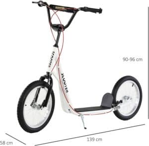 Homcom - meilleurs trottinette grande roue_